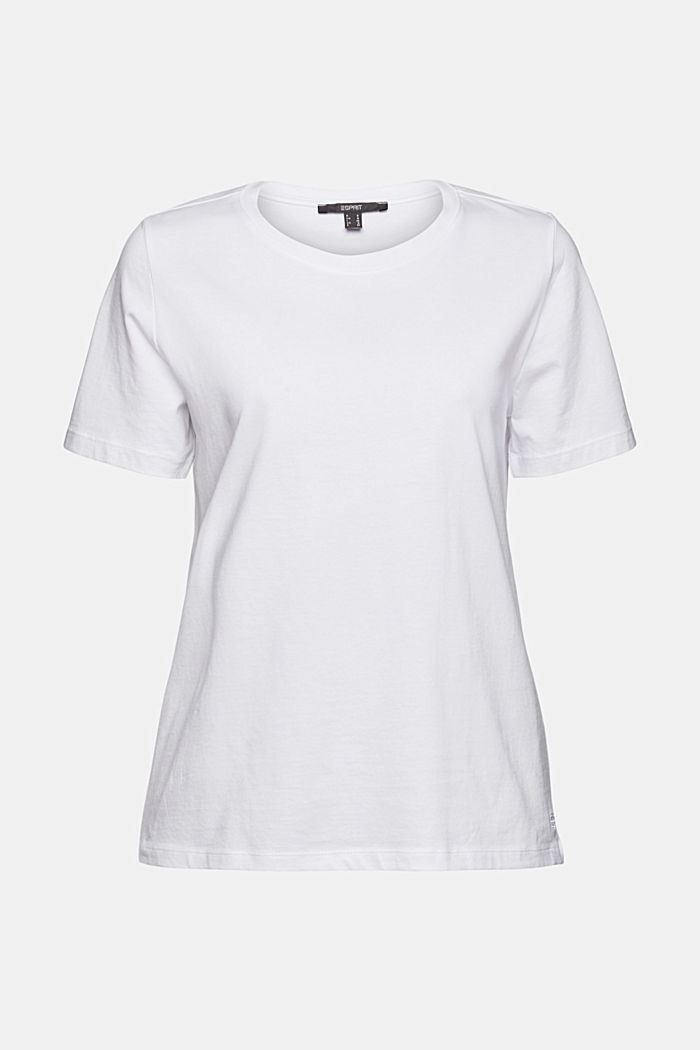 Basic T-shirt in 100% organic cotton, WHITE, detail-asia image number 6