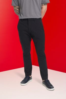 Piqué jersey suit trousers