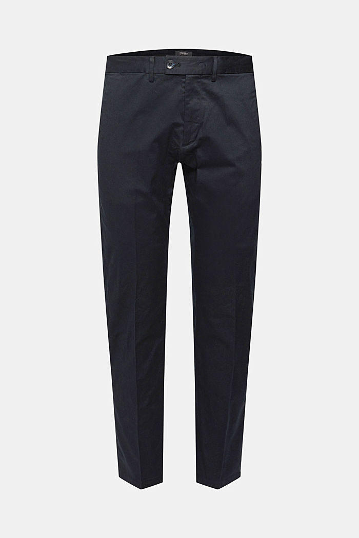 彈性棉質斜紋布褲, 黑色, detail-asia image number 5