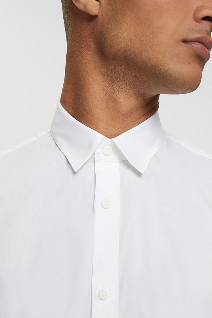 Sustainable cotton shirt, WHITE, detail-asia image number 2