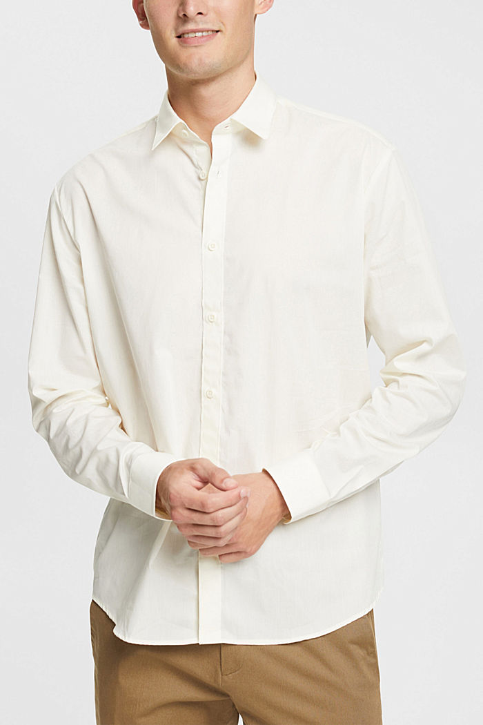 Sustainable cotton shirt, OFF WHITE, detail-asia image number 0