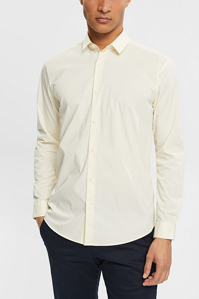 Shirts woven Slim Fit, OFF WHITE, detail-asia image number 0