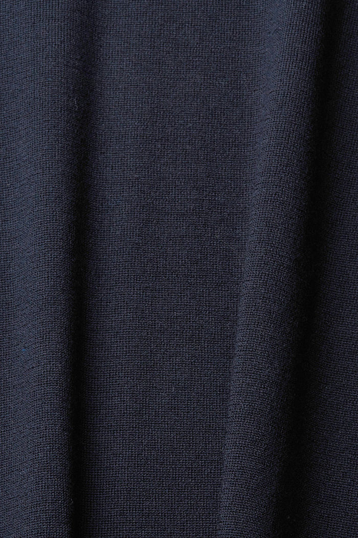 針織羊毛毛衣, 黑色, detail-asia image number 5