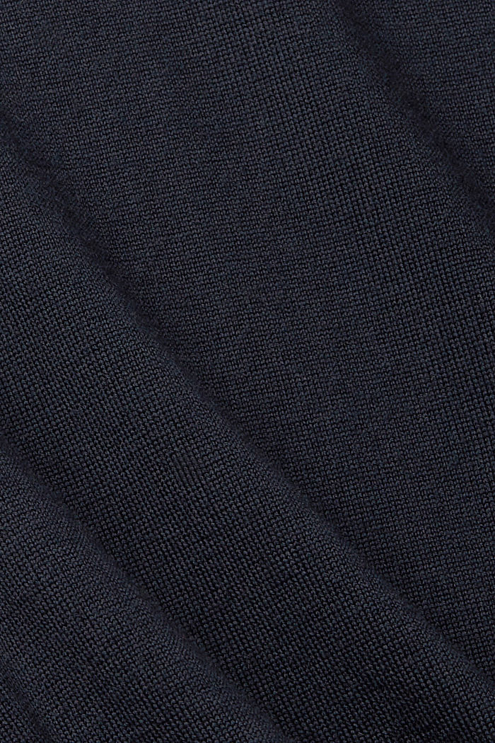 Knitted wool sweater, NAVY, detail-asia image number 4