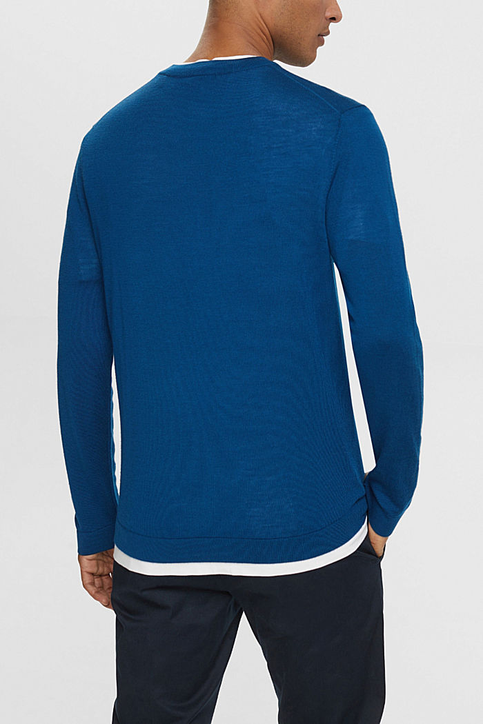 Sweaters, PETROL BLUE, detail-asia image number 3