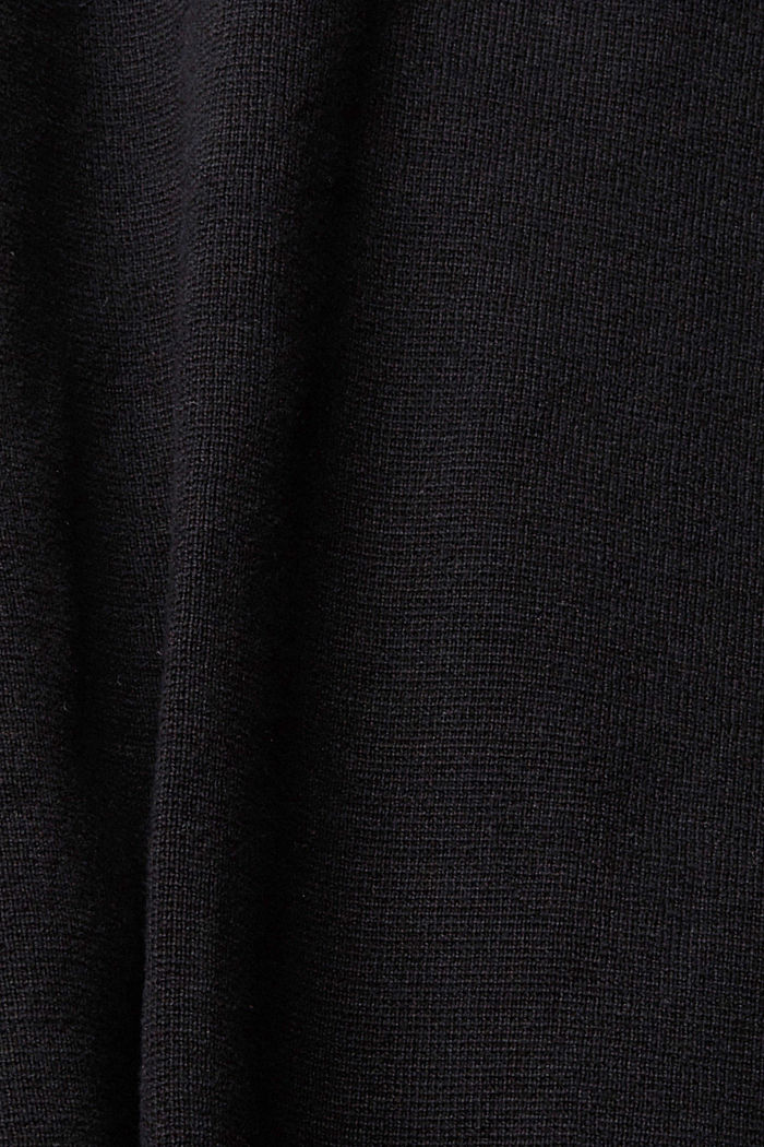拉鏈針織外套, BLACK, detail-asia image number 4