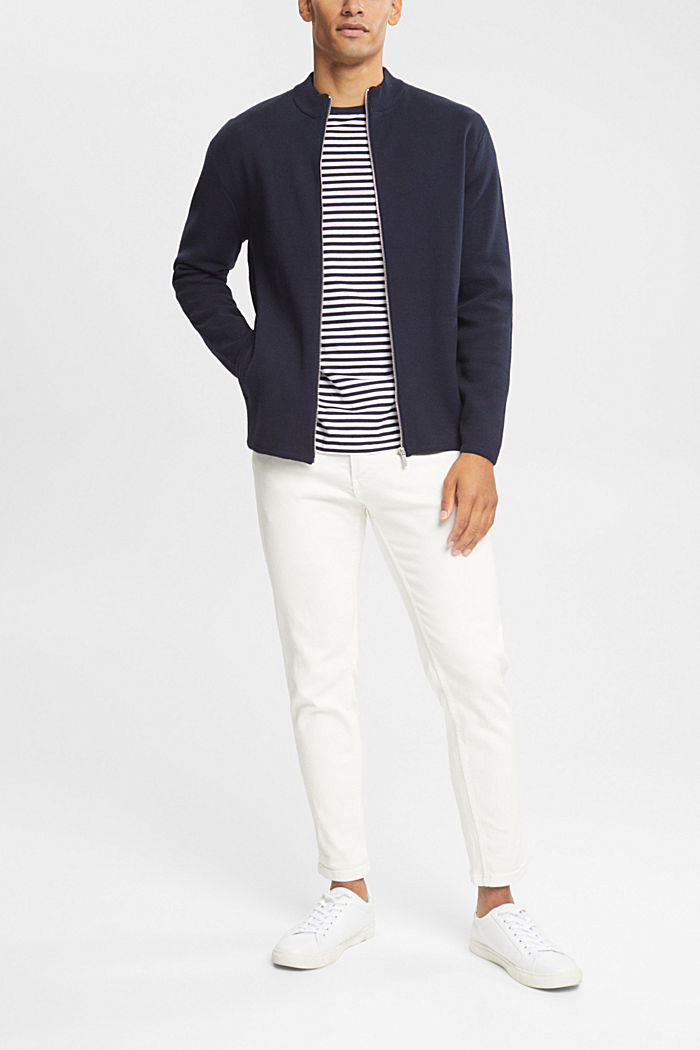 Cardigan with zip, NAVY, detail-asia image number 2
