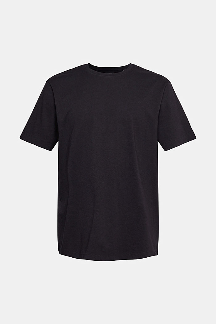 Plain T-shirt, BLACK, detail-asia image number 5