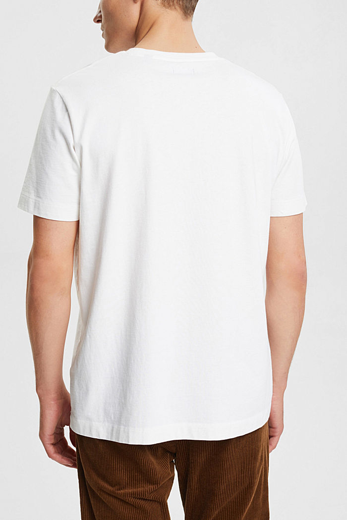 Plain T-shirt, WHITE, detail-asia image number 1