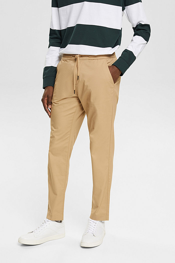 Jogger style trousers, NEW BEIGE, detail-asia image number 0