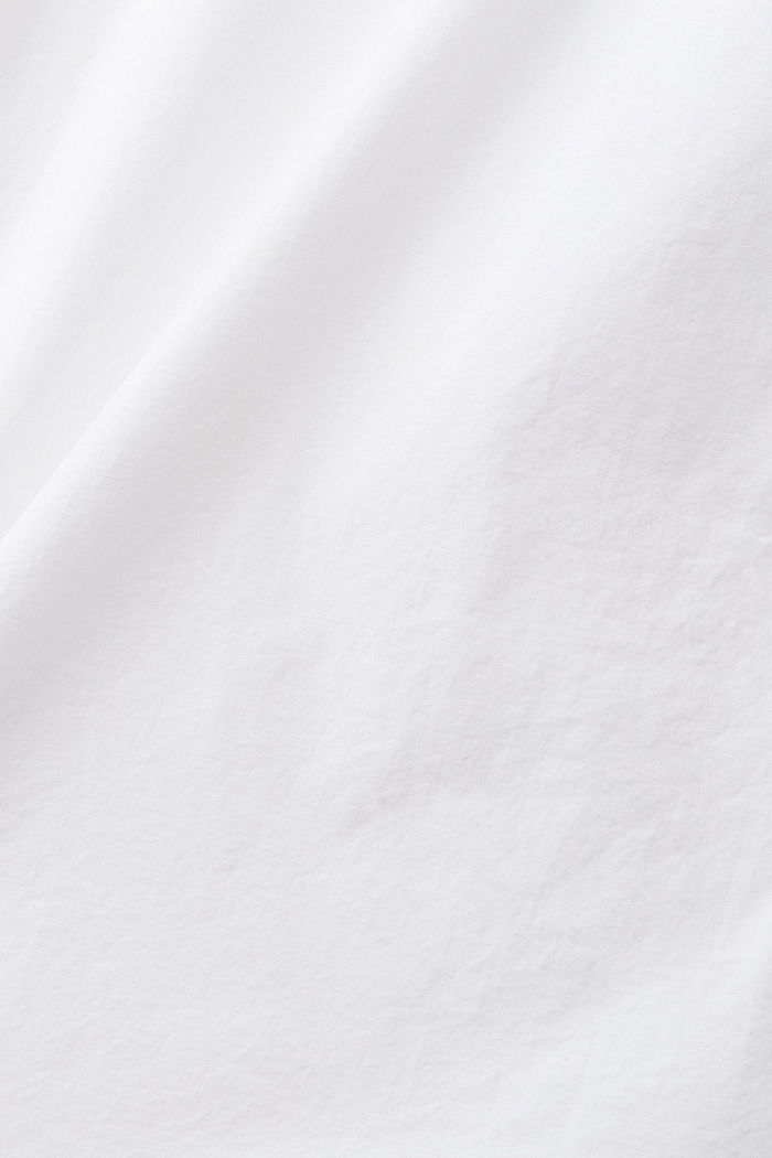Short-sleeved sustainable cotton shirt, WHITE, detail-asia image number 4