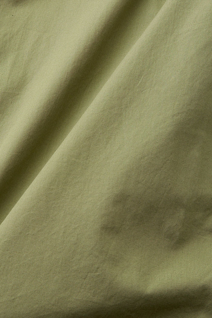 Short-sleeved sustainable cotton shirt, LIGHT KHAKI, detail-asia image number 4
