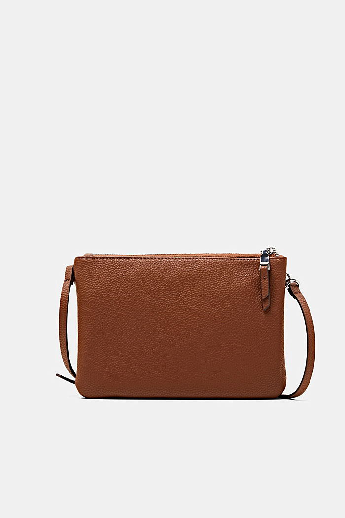 Faux leather shoulder bag, RUST BROWN, detail-asia image number 0