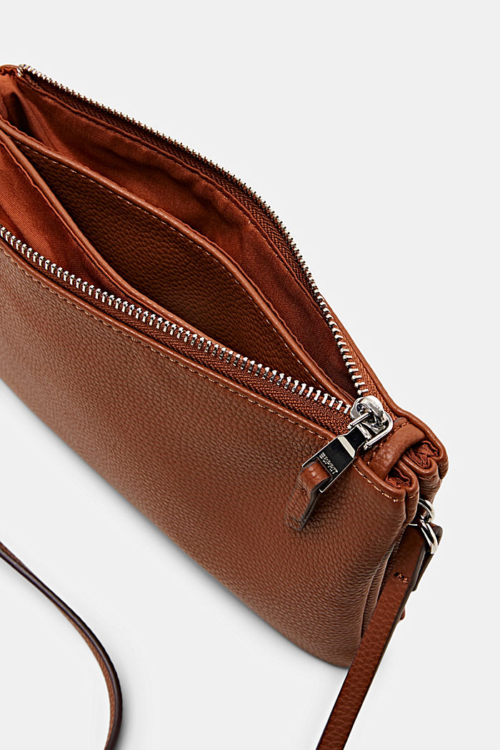 Faux leather shoulder bag, RUST BROWN, detail-asia image number 3