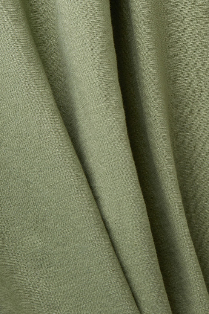 Blended linen blouse, LIGHT KHAKI, detail-asia image number 5