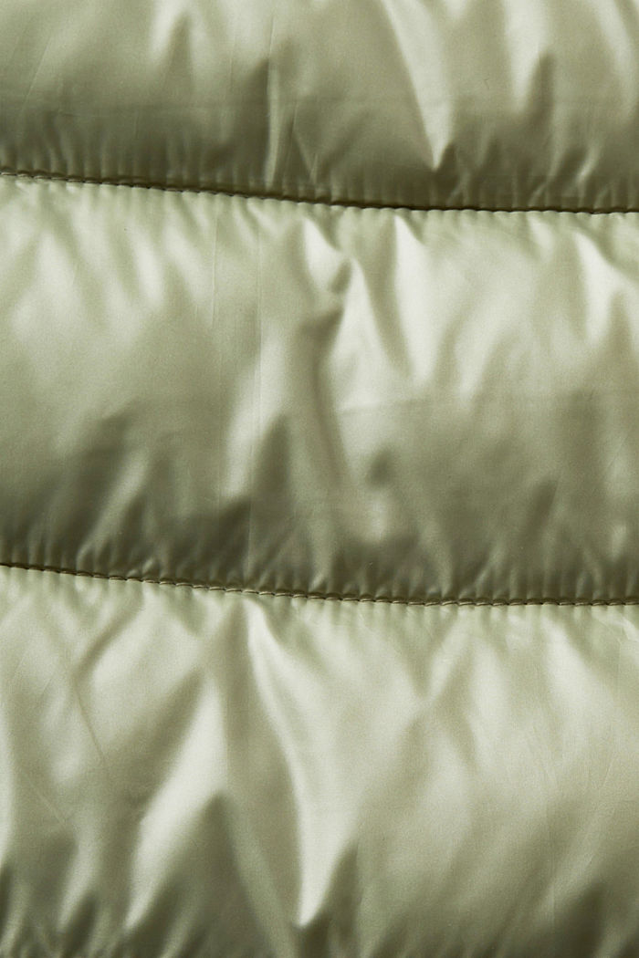 Quilted body-warmer with detachable hood, LIGHT KHAKI, detail-asia image number 5