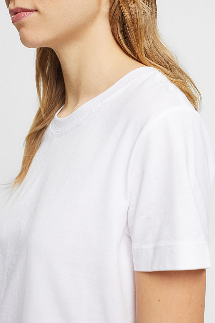 코튼 크루넥 티셔츠, WHITE, detail-asia image number 2