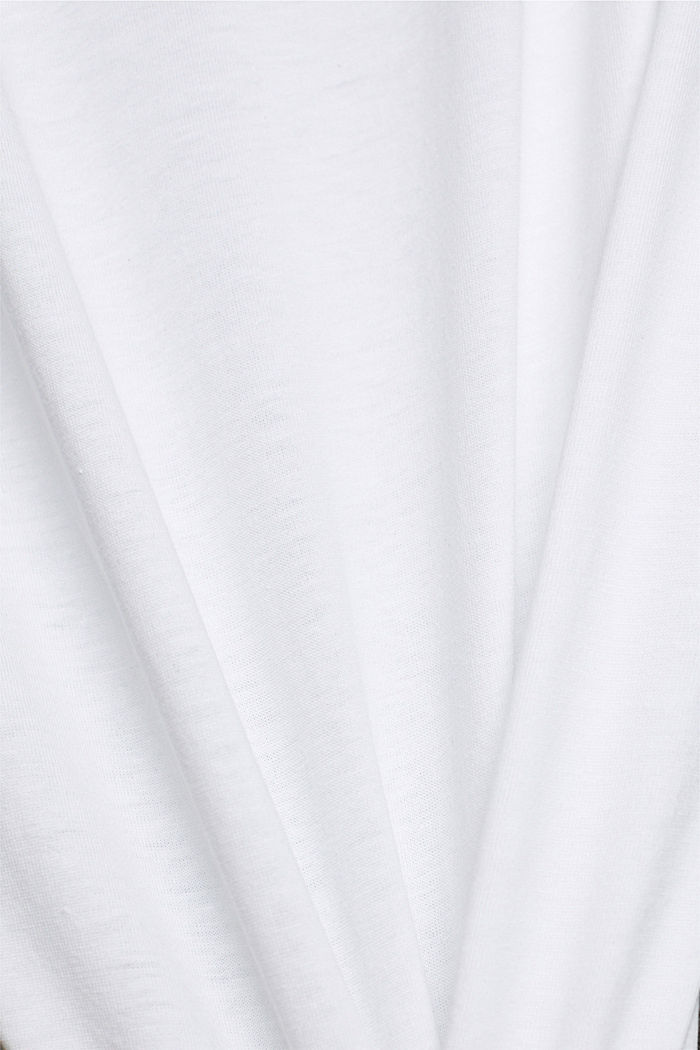 純棉圓領T恤, 白色, detail-asia image number 5