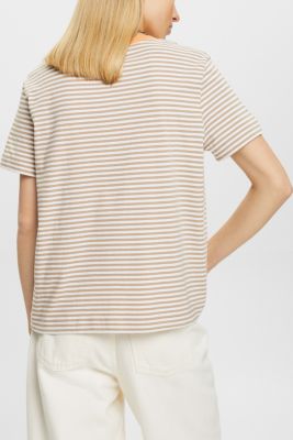 스트라이프 티셔츠, TAUPE, detail-asia image number 3