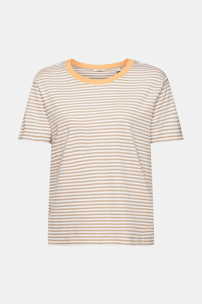 條紋T恤, 灰褐色, detail-asia image number 6
