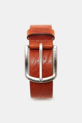 Esprit Cowhide Leather Belt With A Striking Texture At Our