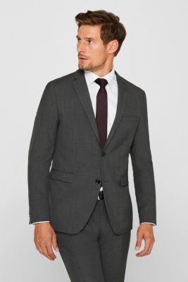 Esprit - TWO-TONE GREY mix + match: jacket in blended wool at our ...