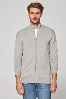 Esprit - Fine knit cardigan in 100% cotton at our Online Shop