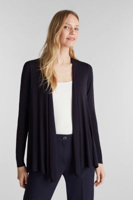 Esprit Flowing stretch jersey cardigan at our Online Shop