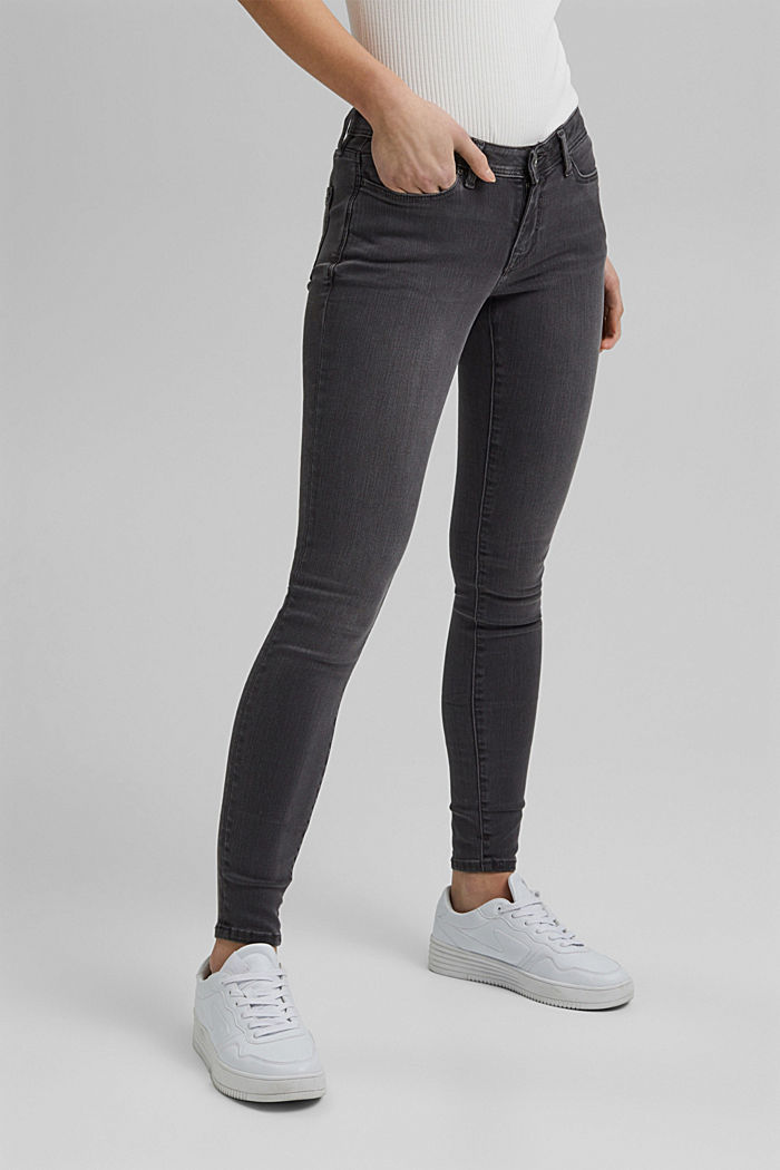 Jeans met superstretch, gerecycled