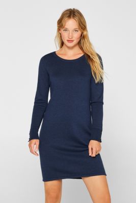 edc Fine knit dress with organic cotton at our Online Shop