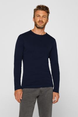 Esprit - Long sleeve jersey top in 100% cotton at our Online Shop