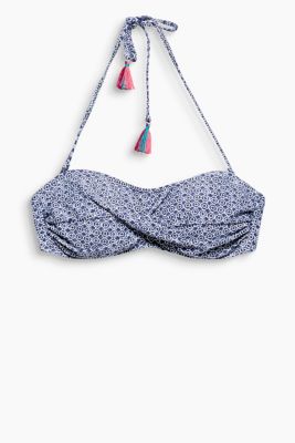 Esprit Wattiertes BikiniBandeau mit MinimalPrint im Online Shop kaufen