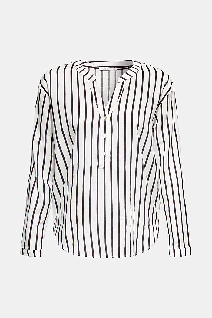 Striped Henley blouse