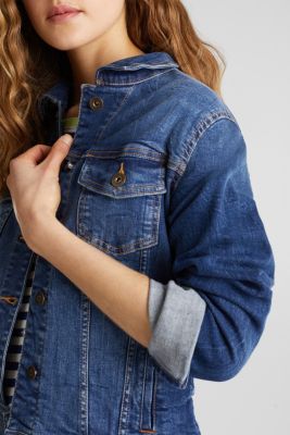 denim jacket and trousers