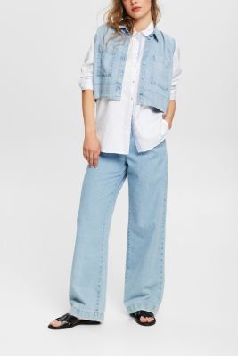 Shirt blouse made of 100% cotton, WHITE, detail-asia image number 2