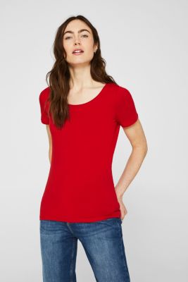 Esprit Basic, stretch cotton Tshirt at our Online Shop