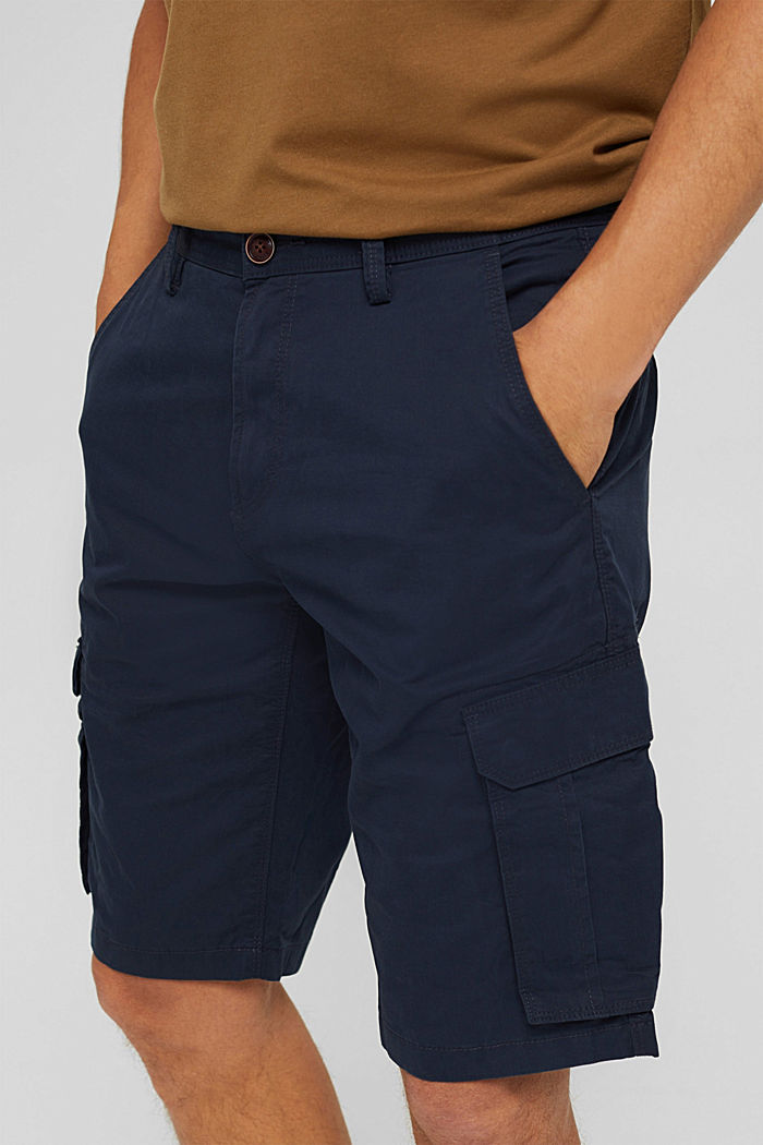 Cargo-Shorts aus 100% Baumwolle, NAVY, detail image number 2