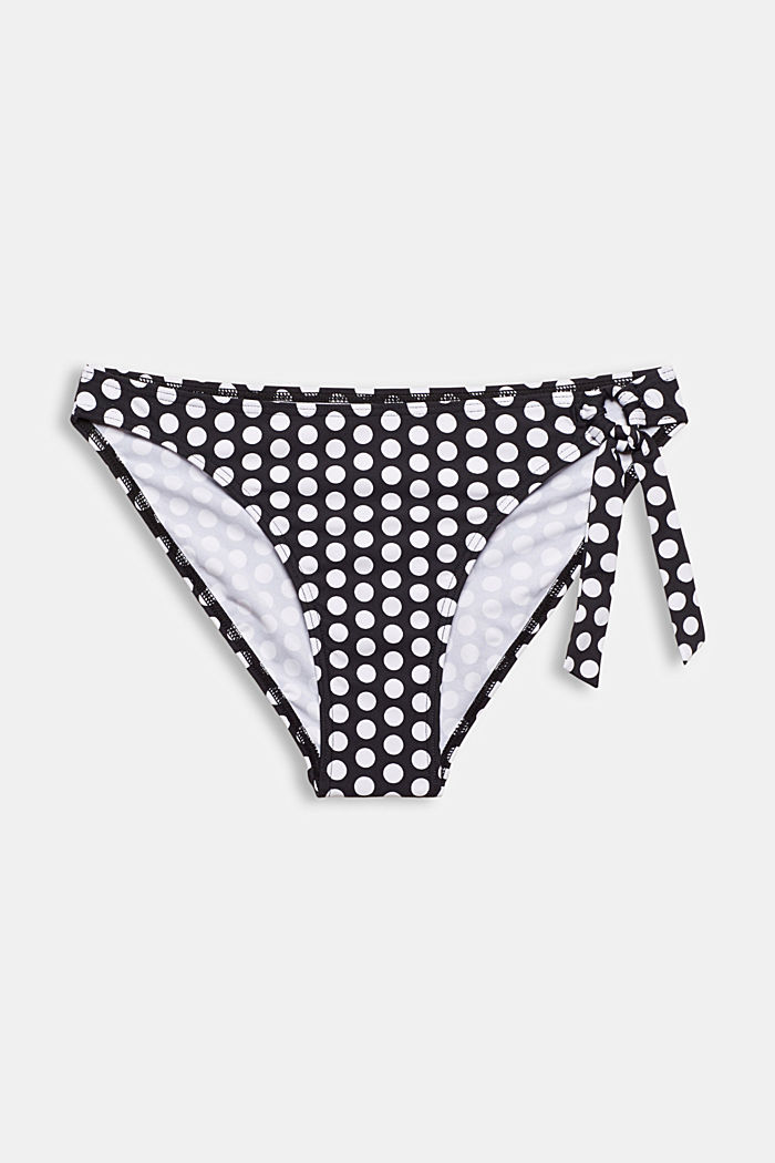 Briefs with a polka dot print and bow
