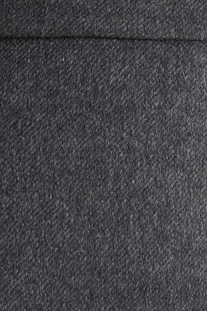 Z wełną: elegancka spódnica o linii A, DARK GREY, detail image number 4
