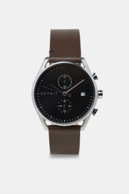 Esprit Stainless Steel Watch With A Leather Strap At Our Online Shop
