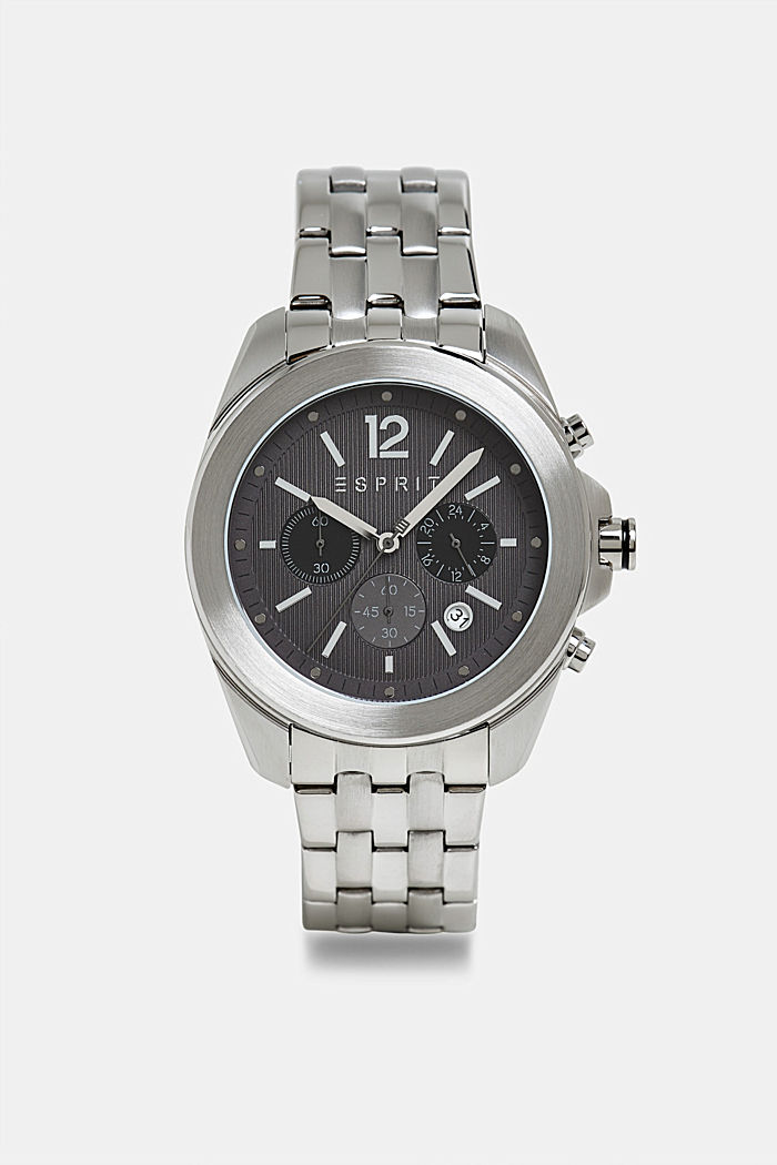 Stainless steel chronograph with a link bracelet