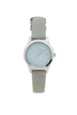 Licences Montre en acier inoxydable, bracelet en similicuir