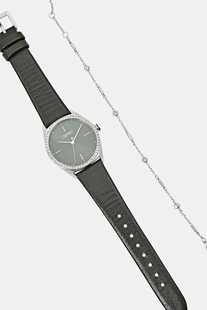 Set van horloge en armband, BLACK, detail image number 3