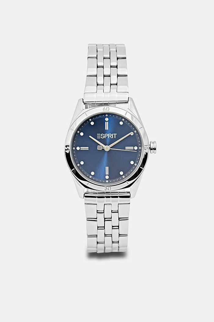 Stainless-steel watch with link bracelet