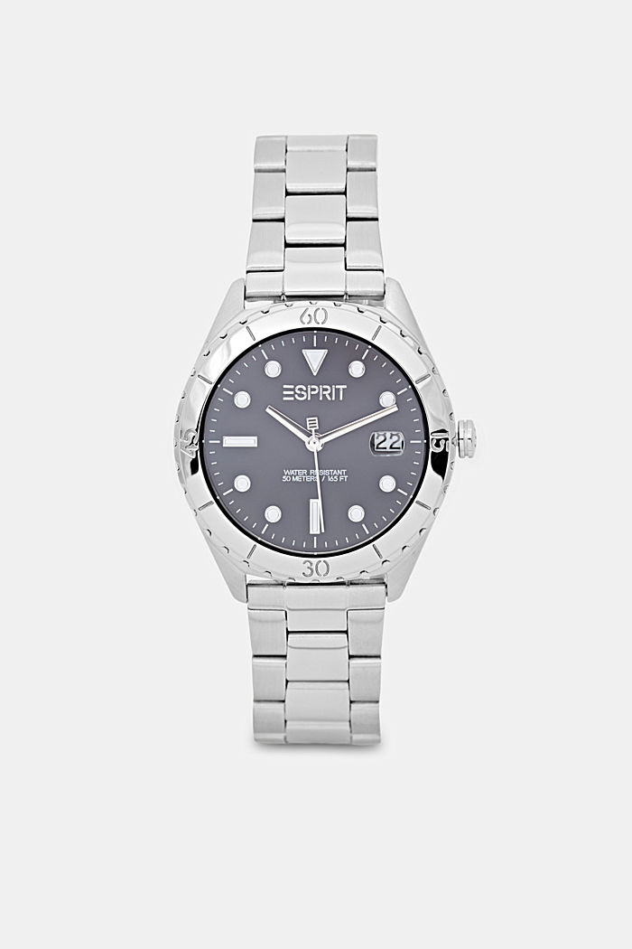 Stainless-steel watch with link bracelet