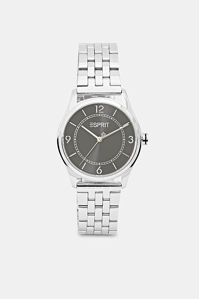 Stainless steel watch with five-strand link bracelet