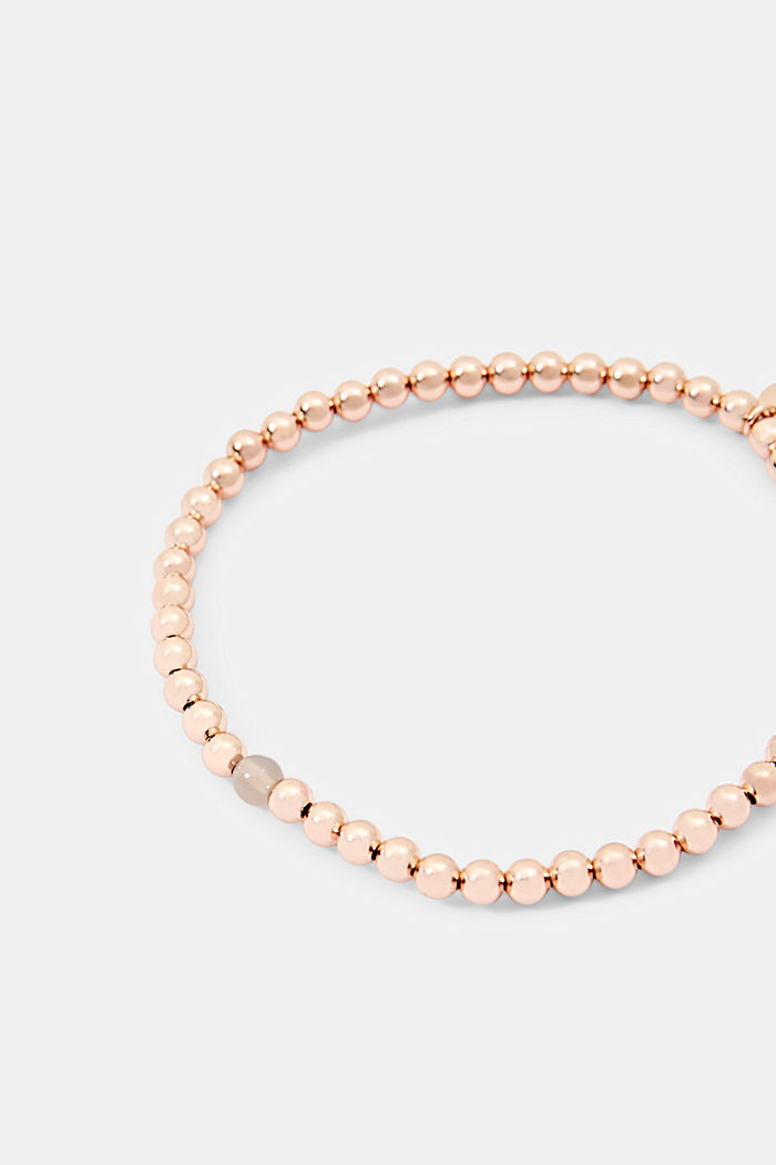 Bracelet de couleur or rose animé de perles, ROSEGOLD, detail image number 1