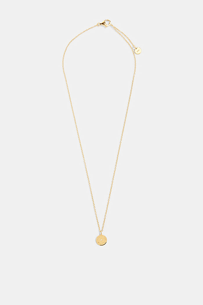 Serti de diamant : le collier doré en argent sterling, GOLD, detail image number 0