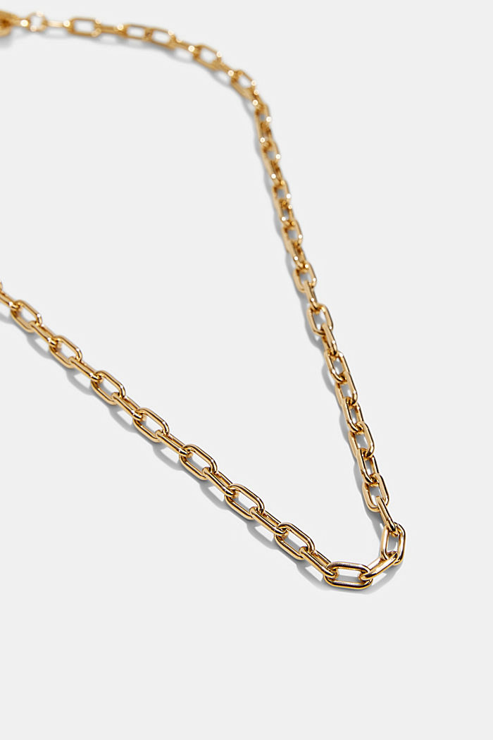 Masywny ogniwowy łańcuszek ze stali szlachetnej, GOLD, detail image number 3