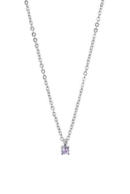 Licences Collier gracile serti de zircons, en argent sterling